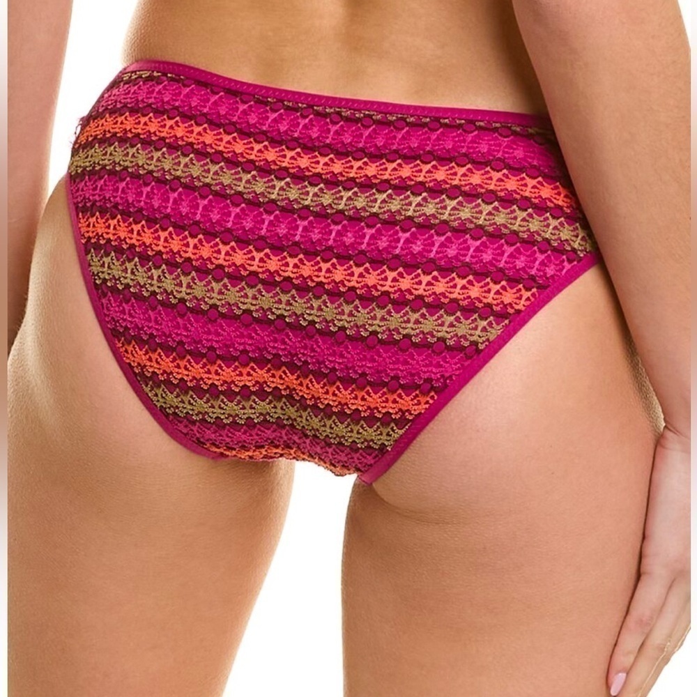 BECCA by Rebecca Virtue Becca Virtue Hipster Bottom, XS/XP Pink Crochet 3477 - Picture 4 of 11